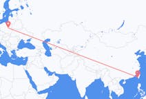 Flyg från Tainan, Taiwan till Warszawa, Polen