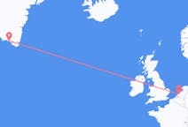 Flights from Qaqortoq, Greenland to Rotterdam, the Netherlands