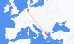 Flyg från Paderborn, Tyskland till Volos, Grekland