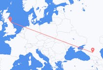 Flyreiser fra Mineralnye Vody, Russland til Newcastle upon Tyne, England