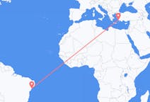 Flyreiser fra Aracaju, Brasil til Bodrum, Tyrkia