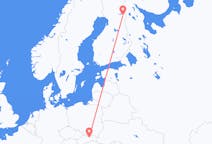 Flyg från Poprad, Slovakien till Kuusamo, Finland