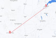 Flyreiser fra Le Puy-en-Velay, Frankrike, til Genève, Frankrike
