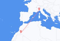 Flyg från Tindouf till Genua