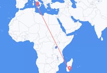 Flyrejser fra Tôlanaro, Madagaskar til Palermo, Italien