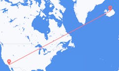 Flights from the city of Palm Springs, the United States to the city of Akureyri, Iceland