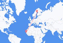 Flyreiser fra Dakar, Senegal til Skellefteå, Sverige