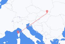 Flyrejser fra Calvi, Frankrig til Kosice, Slovakiet