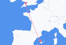 Flights from Palma de Mallorca, Spain to Exeter, the United Kingdom