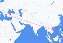 出发地 越南出发地 岘港市目的地 土耳其科尼亞的航班
