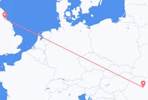 Flights from Târgu Mureș, Romania to Durham, England, the United Kingdom