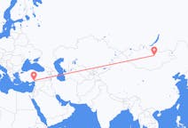 Vluchten van Ulaanbaatar naar Adana