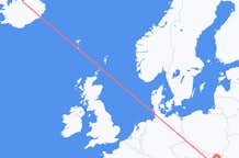 헝가리 데브레첸에서 출발해 아이슬란드 아쿠레이리로(으)로 가는 항공편