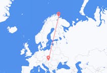 Flyg från Vadsø till Budapest