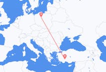 Flights from Isparta, Turkey to Bydgoszcz, Poland
