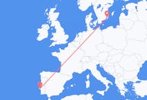 Vluchten van Kalmar, Zweden naar Lissabon, Portugal