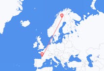 Flights from Gällivare, Sweden to Bordeaux, France