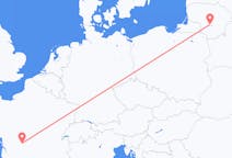 Flyreiser fra Kaunas, Litauen til Limoges, Frankrike