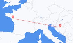 Flyg från Banja Luka, Bosnien och Hercegovina till Nantes, Frankrike