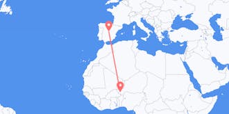 Flyrejser fra Niger til Spanien