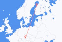 Flyreiser fra Salzburg, Østerrike til Karleby, Finland