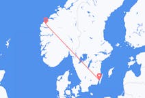 Vols depuis la ville de Kalmar vers la ville de Volda