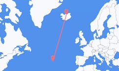 出发地 冰岛出发地 阿克雷里目的地 葡萄牙弗洛雷斯島的航班