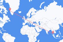 Flights from Krabi, Thailand to Sisimiut, Greenland