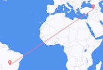 Flug frá Goiânia, Brasilíu til Erzurum, Tyrklandi