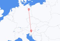 Flights from Ljubljana in Slovenia to Berlin in Germany