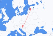 Vluchten van Riga, Pescara naar Zagreb