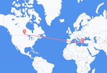Flyreiser fra Winnipeg, Canada til Plaka, Hellas