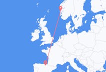 Flyreiser fra Vitoria, Spania til Bergen, Norge