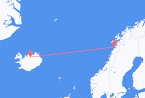 Flights from Bodø, Norway to Akureyri, Iceland