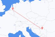 Flug frá Belgrad, Serbíu til Eindhoven, Hollandi