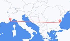 Flyreiser fra Varna, Bulgaria til Monaco, Monaco