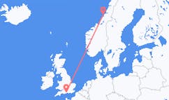 Flyg från Rørvik till Southampton