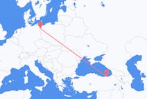 Voli da Trebisonda, Turchia a Stettino, Polonia