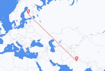 Flights from New Delhi in India to Jyväskylä in Finland