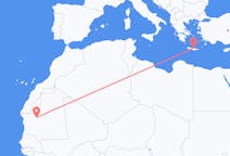 Vluchten van Atar, Mauritanië naar Iraklion, Griekenland