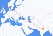 Flights from Jabalpur, India to Aalborg, Denmark