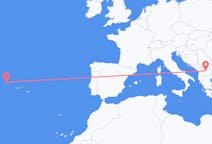 Flights from Skopje, Republic of North Macedonia to Corvo Island, Portugal