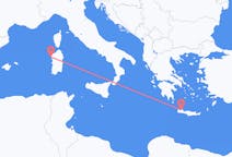 Flights from Chania, Greece to Alghero, Italy