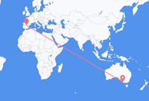 Vols de Mont Gambier, Australie pour Madrid, Espagne