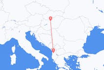 Vluchten van Boedapest naar Tirana