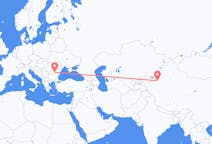 Flyg från Aksu City, Kina till Bukarest, Rumänien