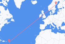 Flyg från Antigua till Örnsköldsvik