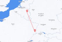 出发地 比利时从列日目的地 瑞士巴塞尔的航班