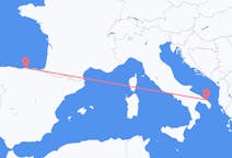 Vluchten van Santander, Spanje naar Brindisi, Italië