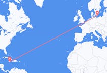 Flyrejser fra Kingston, Jamaica til Bornholm, Danmark